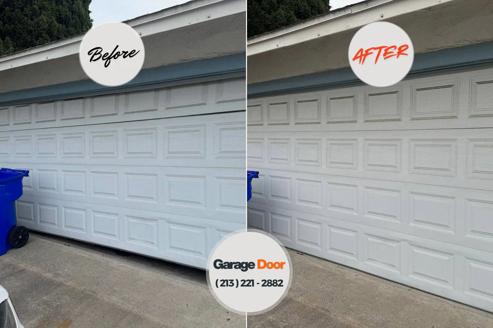 Before and after: garage door repair Swoyersville, PA